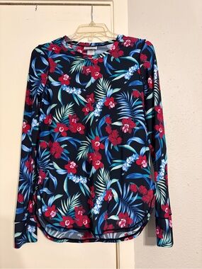 TOMMY BAHAMA Floral Long Sleeve Relaxed T-Shirt women